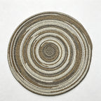 CouldNook Nordic Round Woven Placemat - Aesthetic Cotton Yarn Mat