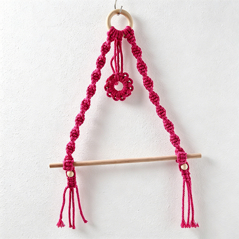 CouldNook Macrame Paper Towel Holder - Kitchen Wall Accent Decor