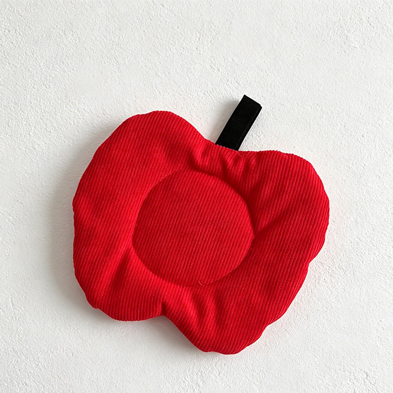 CouldNook Apple Shaped Quilted Coaster - Aesthetic Fabric Drink Mat