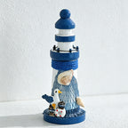 CouldNook Mediterranean Mini Wooden - Lighthouse Decor Ornament