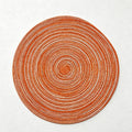 CouldNook Nordic Round Woven Placemat - Aesthetic Cotton Yarn Mat