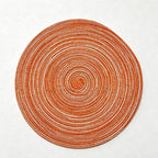 CouldNook Nordic Round Woven Placemat - Aesthetic Cotton Yarn Mat