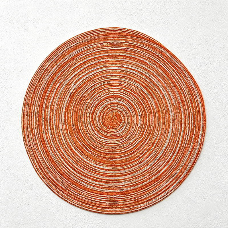 CouldNook Nordic Round Woven Placemat - Aesthetic Cotton Yarn Mat