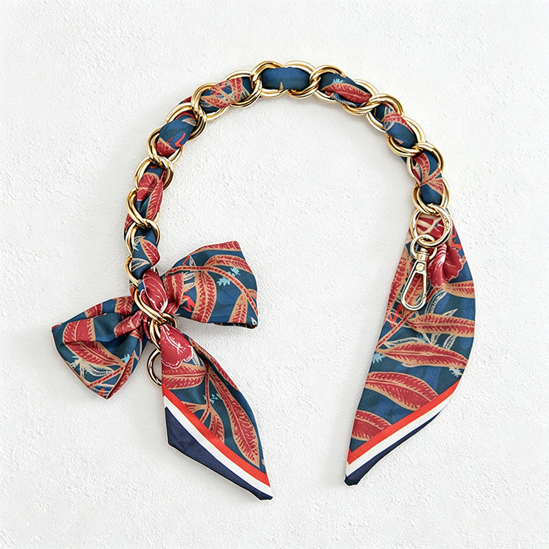 CouldNook 16.54'' Red Series Pattern Bow Chain Bag Strap - Everyday Accent