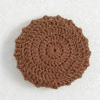 CouldNook Hand Crochet Bellflower Coaster - Floral Heat Resistant Table Decor