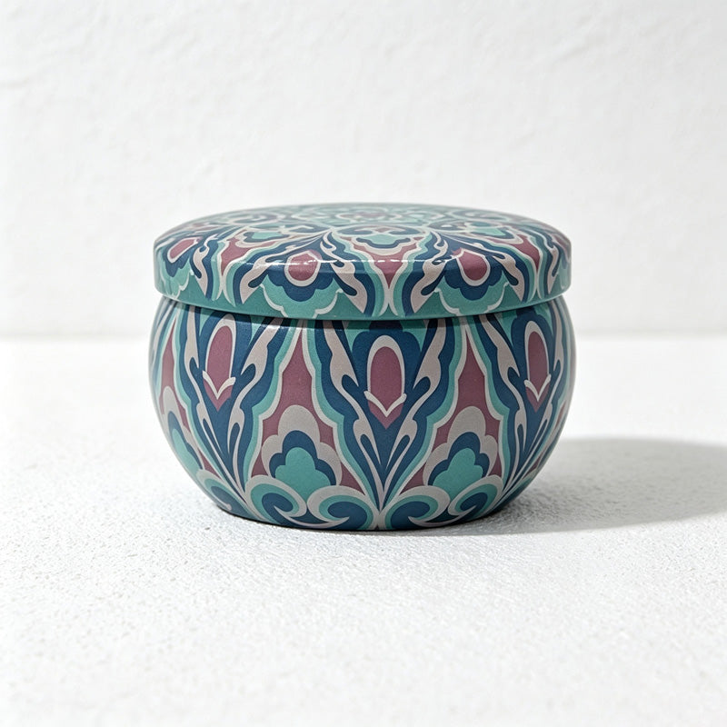 CouldNook Pattern Mini Tin Scented Candle - Easy Storage Accent
