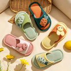 CouldNook Carrot Detail Soft Open Toe Slippers - Sunny Home Accent