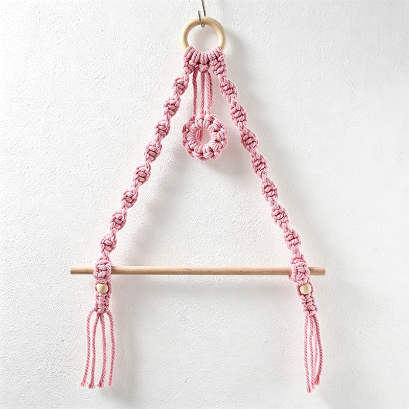 CouldNook Macrame Paper Towel Holder - Kitchen Wall Accent Decor