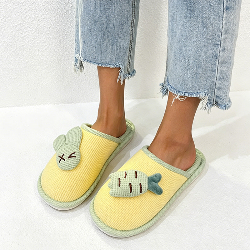 CouldNook Bunny Pattern Open Toe Slippers - Playful Kitchen Accent