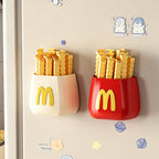 CouldNook Fries Cup Magnetic Clip Holder 12PCS Set - Fridge Snack Storage Accent