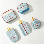 CouldNook Check Pattern Travel Storage Pouch - Dry Wet Helper