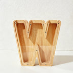 CouldNook 26-letter Wooden Money Box - Desktop Savings Ornament