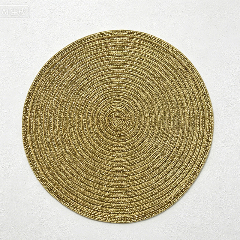 CouldNook Nordic Round Woven Placemat - Aesthetic Cotton Yarn Mat