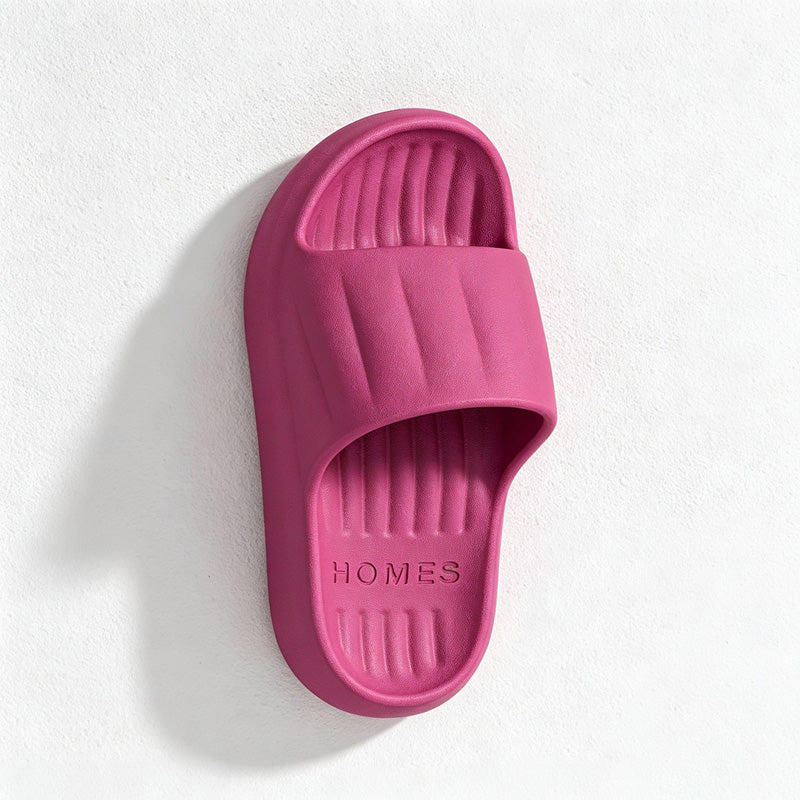 CouldNook Ribbed Sole Home Slippers - Easy Storage Accent