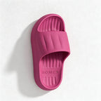 CouldNook Ribbed Sole Home Slippers - Easy Storage Accent