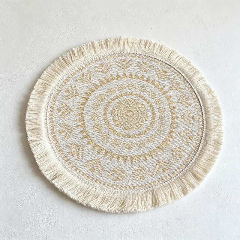 CouldNook Round Table Plate Table Placemat - Soft Home Detail
