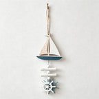 CouldNook Mediterranean Fish & Starfish Hanging - Coastal Shell Ornament