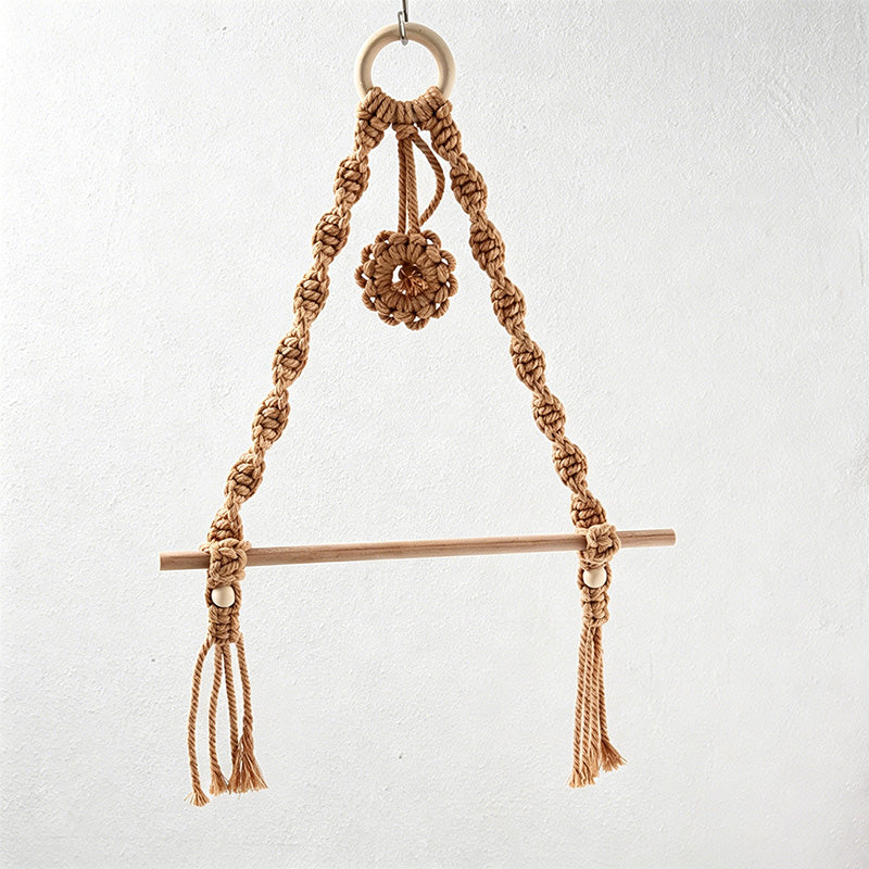 CouldNook Macrame Paper Towel Holder - Kitchen Wall Accent Decor