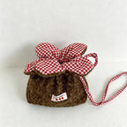 CouldNook Plush Drawstring Flower Bag - Giftable Carry Accent