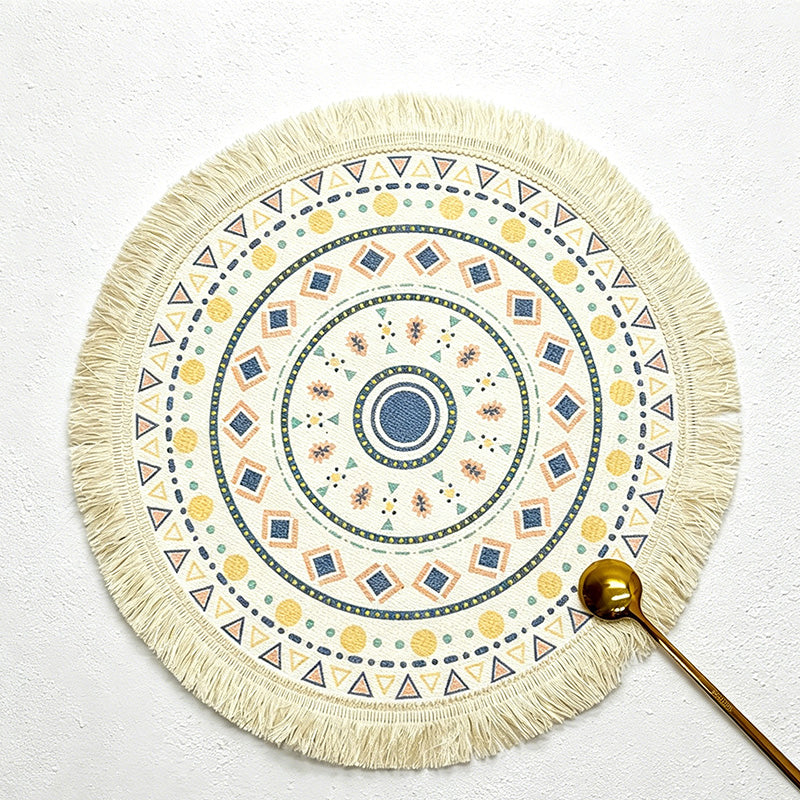 CouldNook Bohemian Tassel Placemat - Aesthetic Woven Table Mat