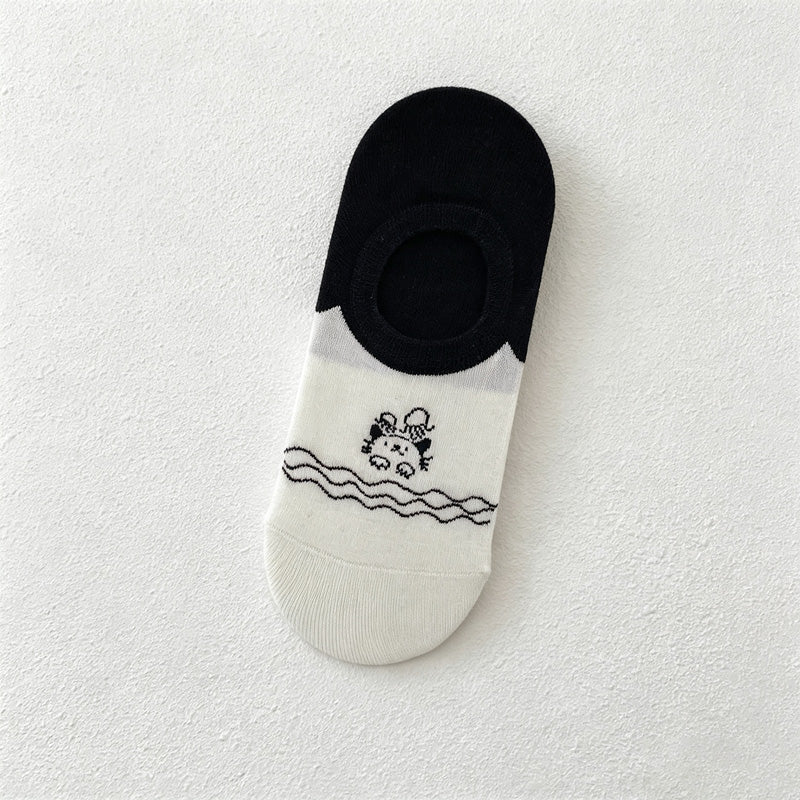 CouldNook Textured Motifs Patterned Socks - Simple Daily Essential