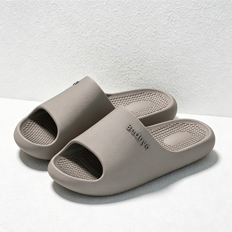 CouldNook Cushioned EVA Open Toe Slide Slippers - Soft Home Accent