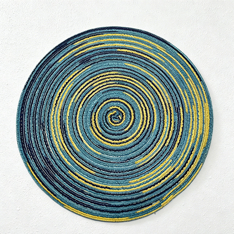 CouldNook Nordic Round Woven Placemat - Aesthetic Cotton Yarn Mat