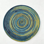 CouldNook Nordic Round Woven Placemat - Aesthetic Cotton Yarn Mat