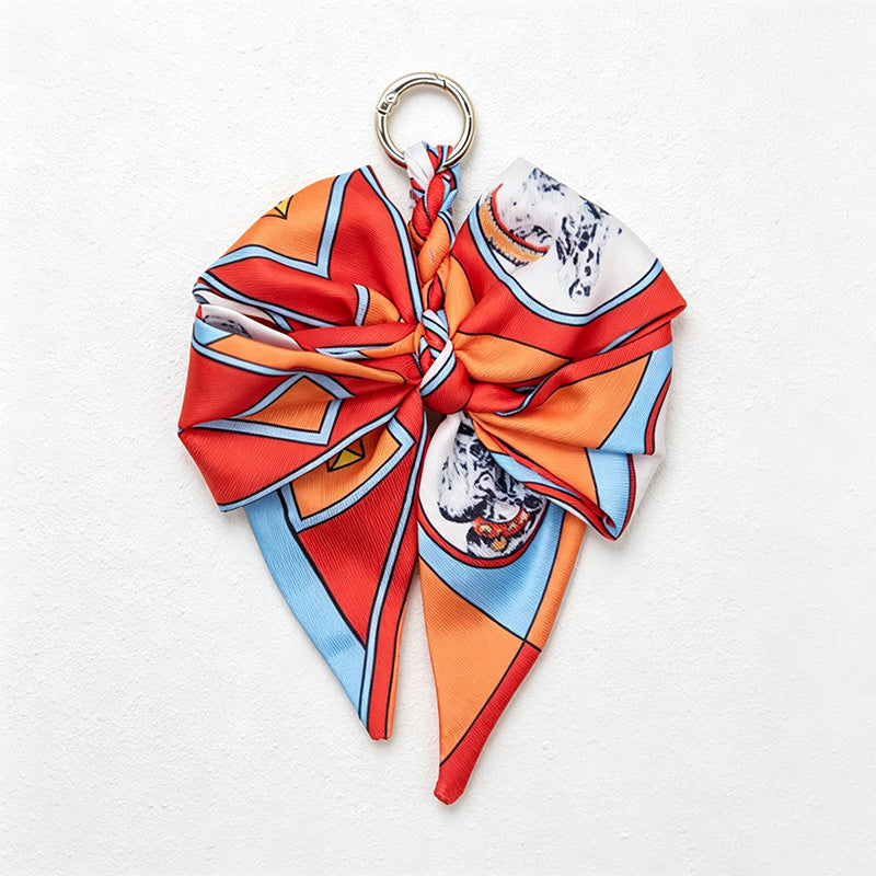 CouldNook 5.51''  Pattern Bow Bag Charm - Handle Accent