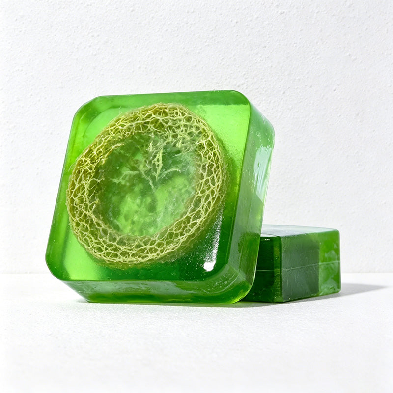 CouldNook Natural Loofah Exfoliating Soap Bar - Essential Oil Body Scrub