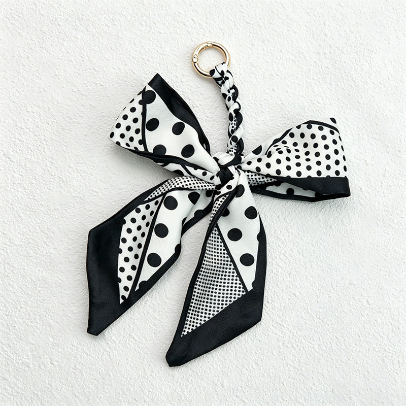 CouldNook Patterned Bow Bag Charm - Giftable Bag Accent