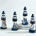 CouldNook Mediterranean Mini Wooden - Lighthouse Mixed Ornament