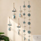 CouldNook Mediterranean Fish & Starfish Hanging - Coastal Shell Ornament