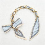 CouldNook 16.54’’ Blue Series Printed Bow Chain Bag Strap - Soft Accent