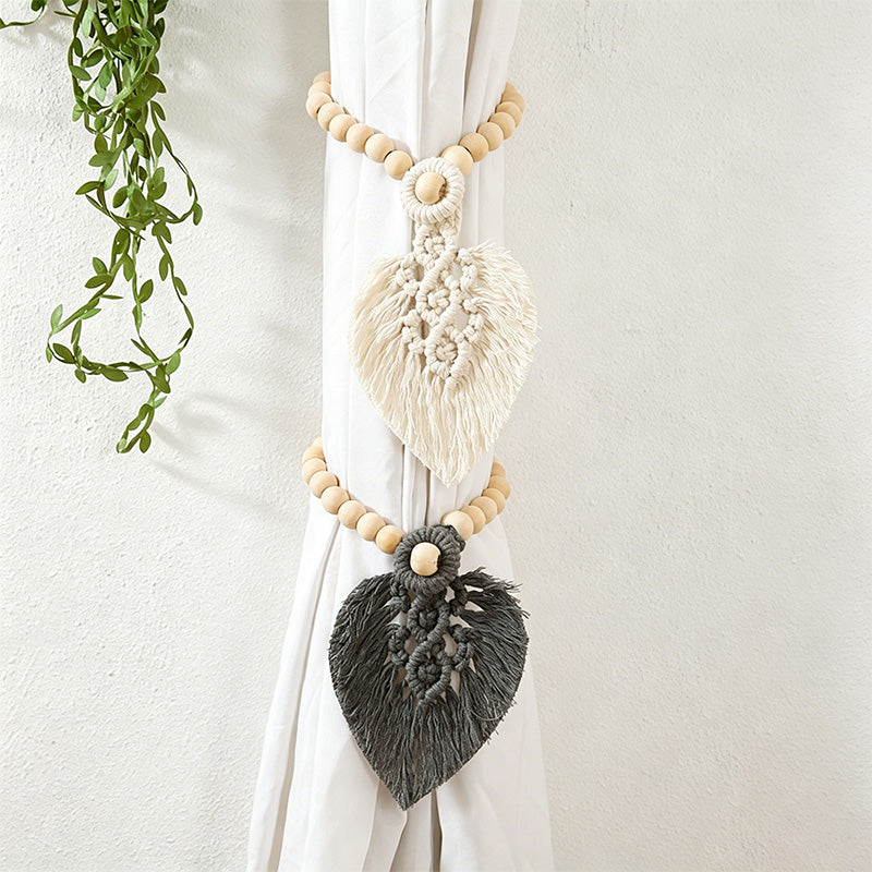 CouldNook Macrame Curtain Tieback - Window Drapery Accent