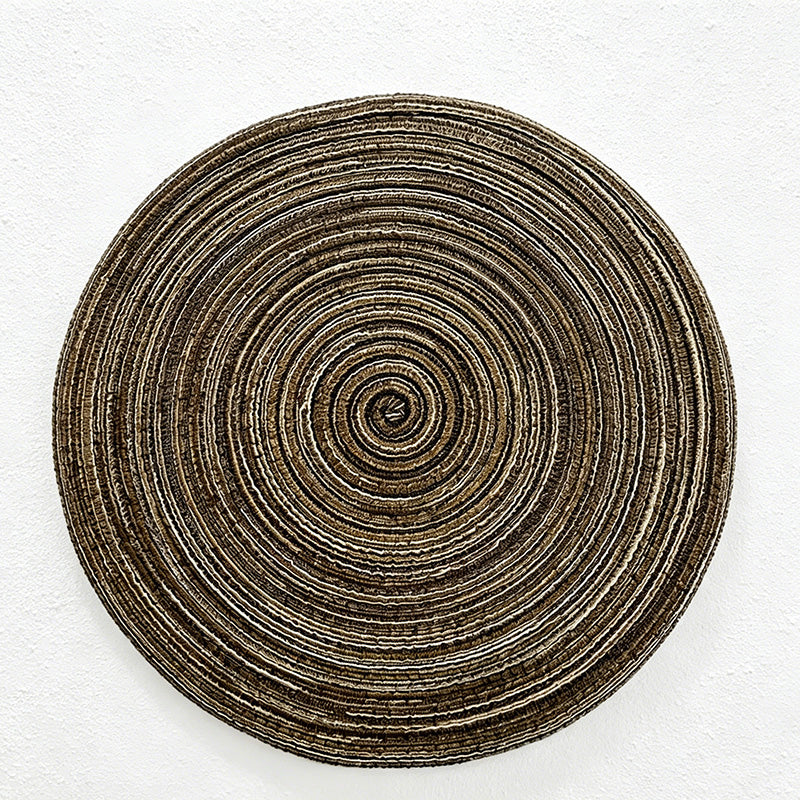 CouldNook Nordic Round Woven Placemat - Aesthetic Cotton Yarn Mat