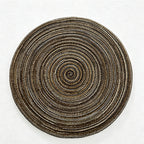 CouldNook Nordic Round Woven Placemat - Aesthetic Cotton Yarn Mat