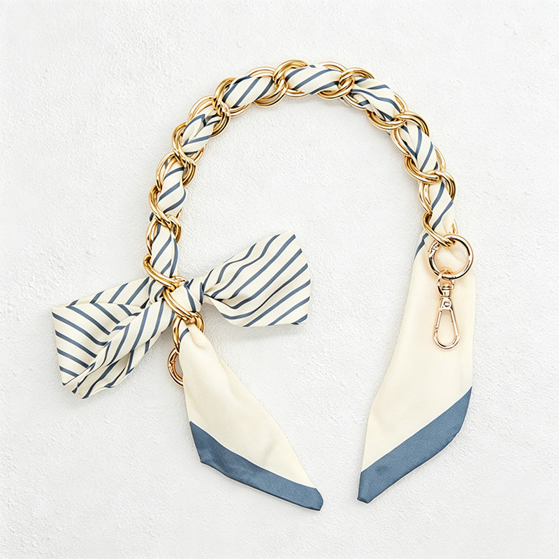 CouldNook 16.54’’ Printed Bow Chain Bag Strap - Soft Accent