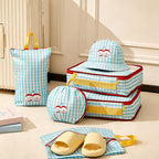 CouldNook Check Pattern Travel Storage Pouch - Dry Wet Helper