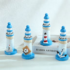 CouldNook Mediterranean Mini Wooden - Lighthouse Mixed Ornament