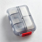 CouldNook Portable Folding Pill Organizer - Eight Clear Compartments