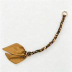 CouldNook 10.24'' Khaki Series Short Leaf Ribbon Bag Strap - Mini Accent