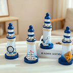 CouldNook Mediterranean Mini Wooden - Lighthouse Mixed Ornament