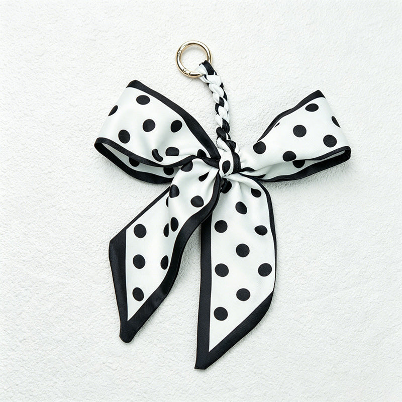 CouldNook Black Series Bow Bag Charm - Soft Bag Accent