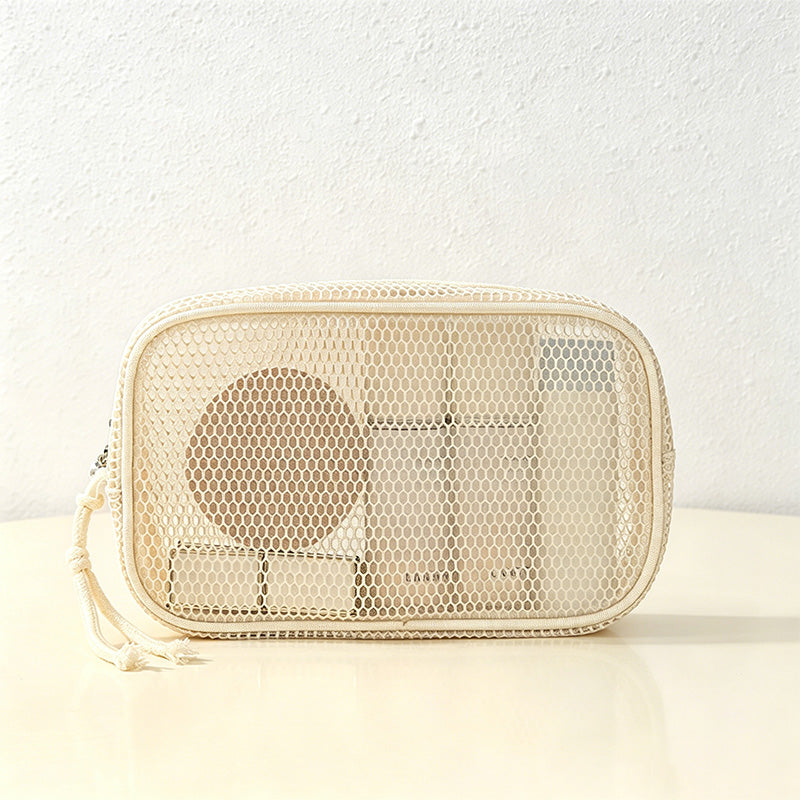 CouldNook Mesh Square Cosmetic Pouch - Home Organizer