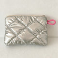 CouldNook Diamond Quilted Mini Storage Pouch - Portable Makeup & Sanitary Bag