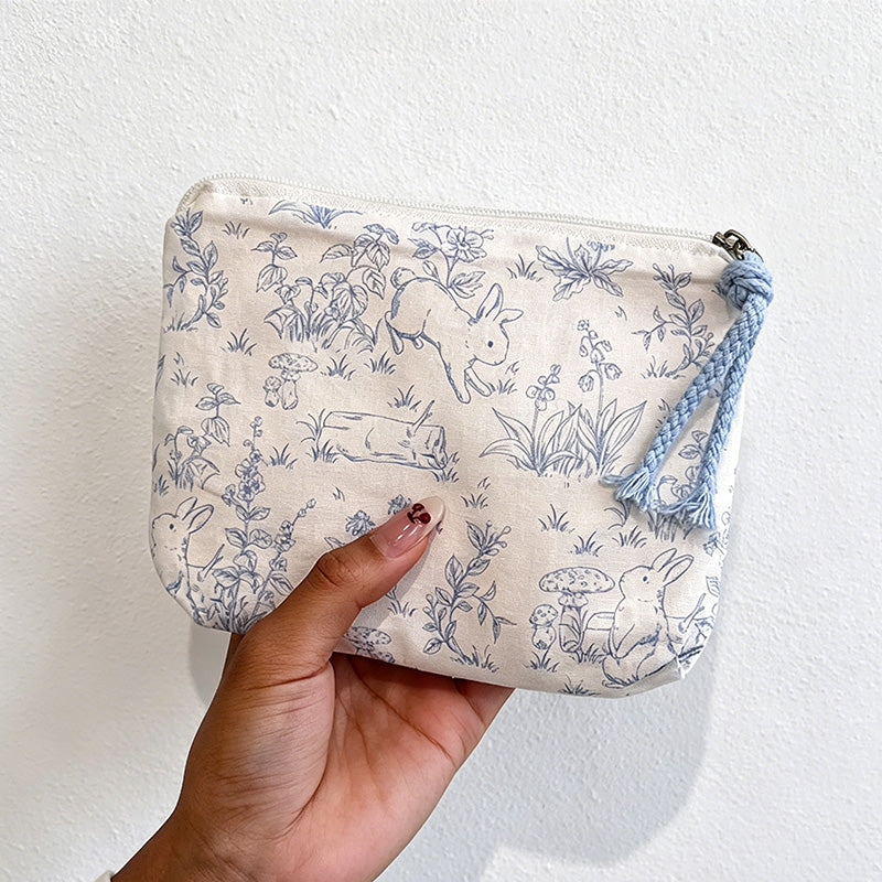 CouldNook Quilted Print Coin Pouch - Small Storage Accent