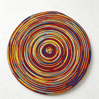 CouldNook Nordic Round Woven Placemat - Aesthetic Cotton Yarn Mat