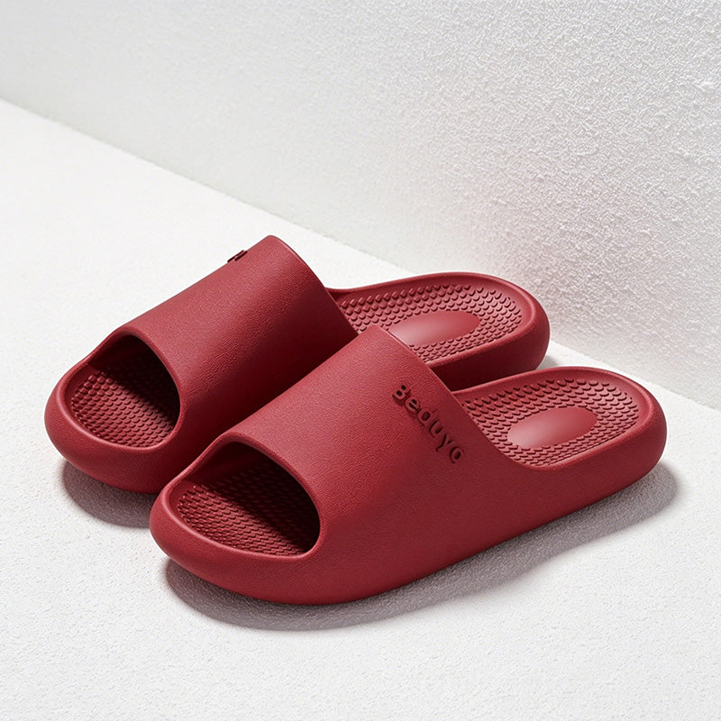 CouldNook Cushioned EVA Open Toe Slide Slippers - Soft Home Accent