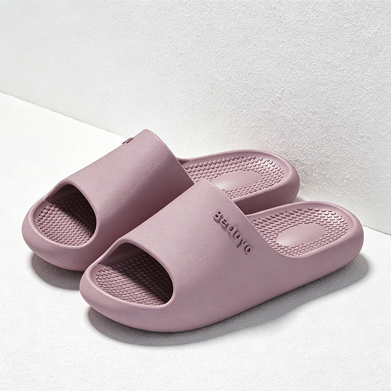CouldNook Cushioned EVA Open Toe Slide Slippers - Soft Home Accent